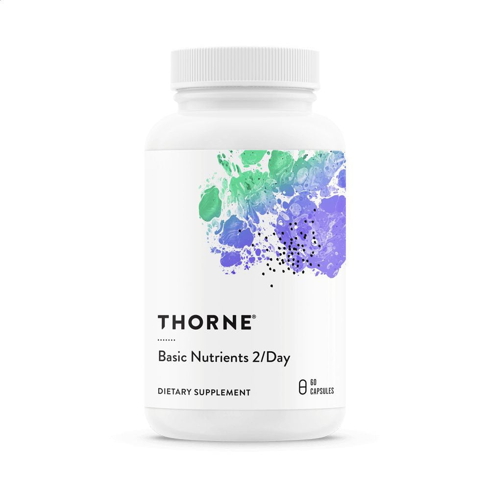 Мультивітаміни без заліза Thorne Research Basic Nutrients 2/Day, 60 капсул